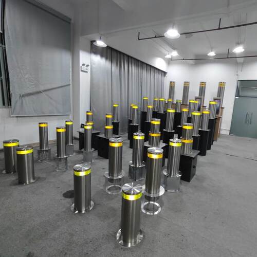 不锈钢全自动液压升降柱电动防撞桩遥控升降路桩学校伸缩路障厂家