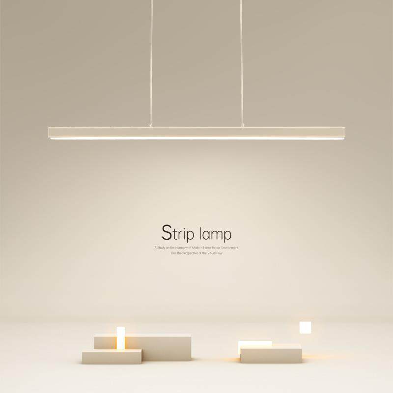 长条吊灯极简led餐厅灯简约现代客厅灯具北欧饭厅吧台办公室灯饰