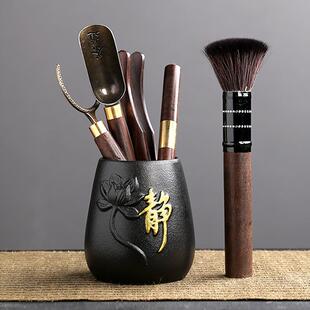 茶道君子套装 茶具配件大全喝茶用六MAR泡品子夹子刷茶台桌茶西辰