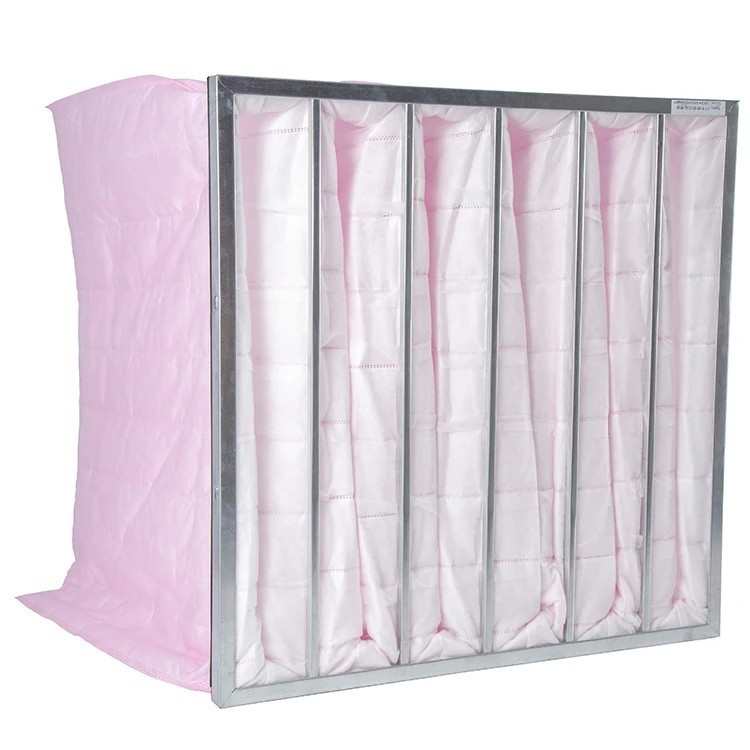 F7/8无纺布袋式空气过滤器除尘空气净化铝合金框滤芯棉过滤设备