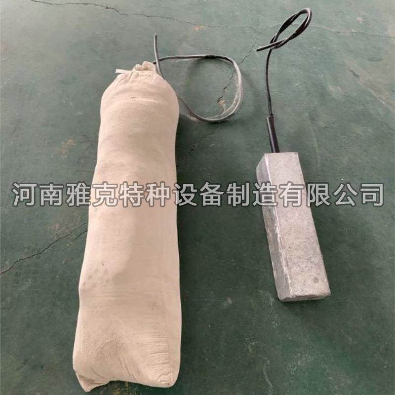 镁合金牺牲阳极镁块牺牲阳极棒状镁阳极带填包料阴极保护测试桩