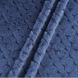 现货小麻花兔毛提花鞋 家纺绒布 帽家纺面料沙发靠垫宠物狗窝童装