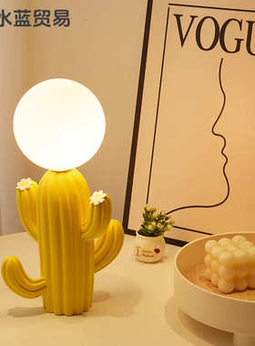 可爱卡通儿童房卧室床头灯公主风网红摆件夜灯高级氛围感生日