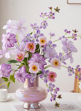 北欧ins假花彷真花客厅装饰摆件防真餐桌花摆花桌面花艺摆设花束