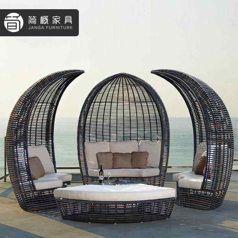 圆形沙发487户外沙藤环形沙发发外花园庭院酒店室沙发半圆型沙发,住宅家具,户外沙发,淘宝优惠券,粉丝福利购,淘宝优惠卷