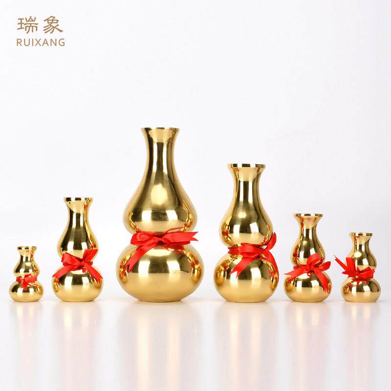 瑞象 黄铜葫芦摆件八卦铜葫芦挂件家居风水摆设客厅装饰品