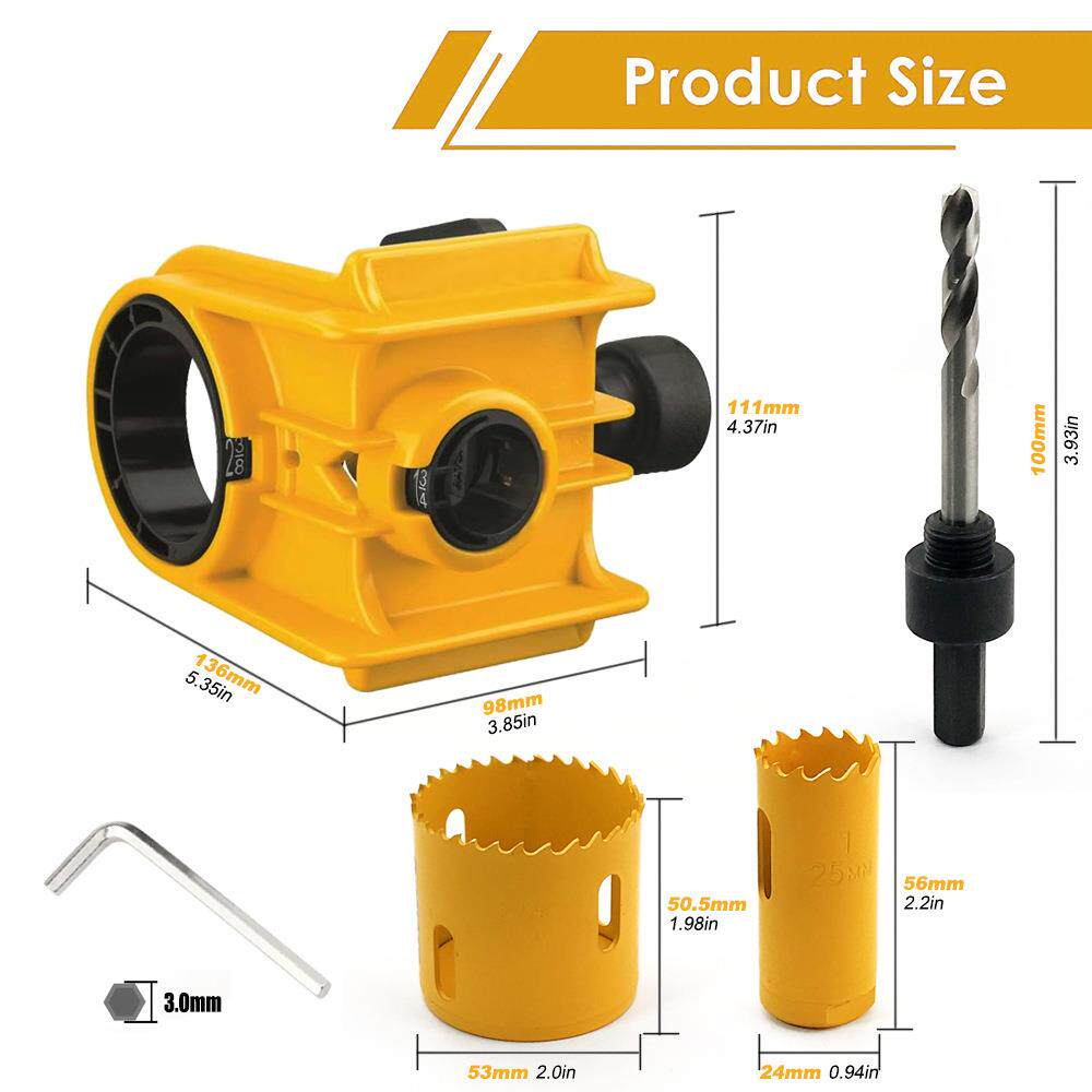 新款PWJ球锁开孔器木门金属门可用木工开孔器工具套装4色形可选