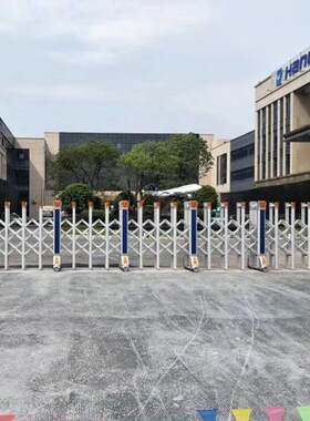 专业豪华电动伸缩门小区工厂学校幼儿园安全庭院门推拉门佛山