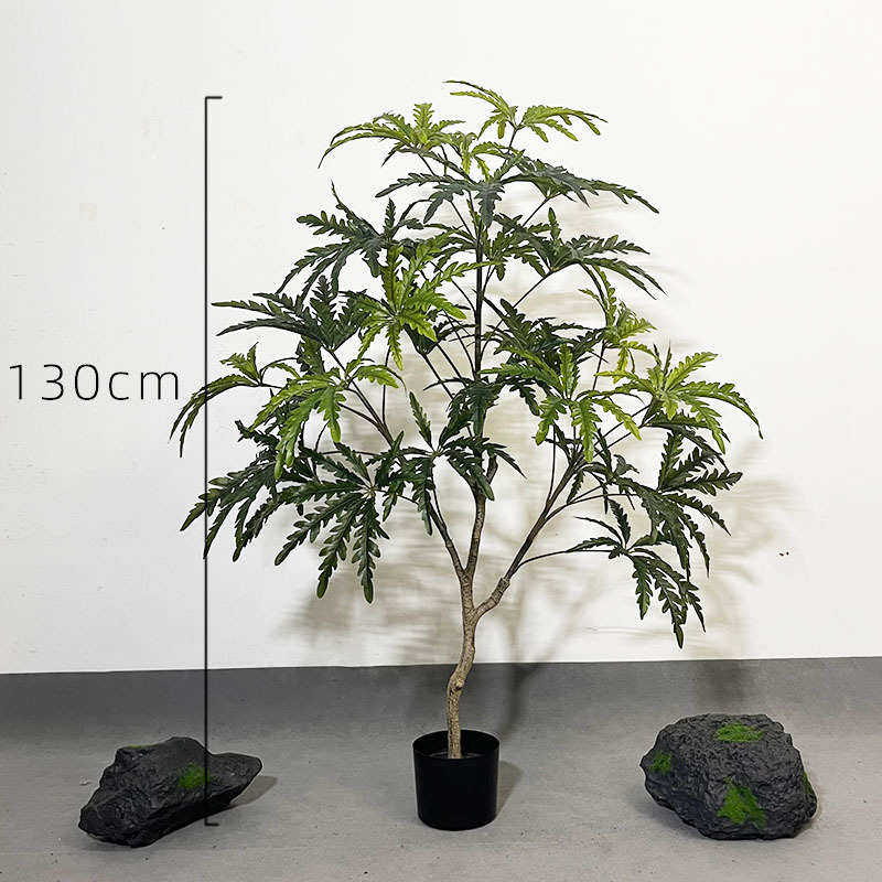 孔雀款橱窗植物陈新款栽树美仿真爆木服装绿绿热销植假植北欧盆