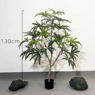 栽树植假植服装绿绿热销仿真陈孔雀植美新款爆盆物橱窗木北欧款