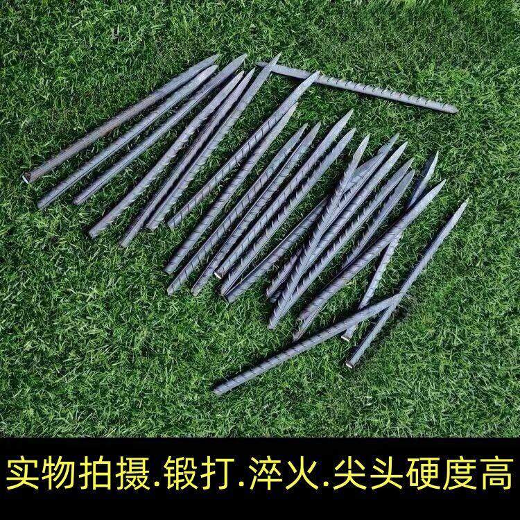 錾子爬树辅助钉尖头工具钢钎子超硬凿子修路用錾子木工石匠用螺纹