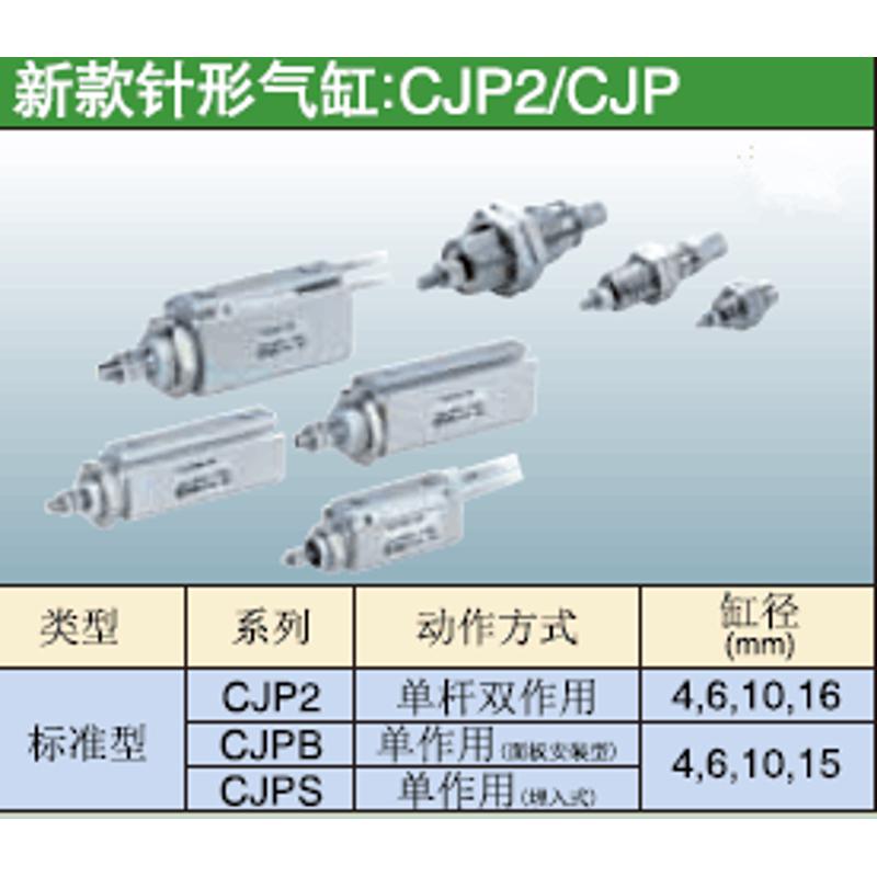 SMC新款上市中国大陆优质精品针型气缸P2DP2B15165D10D15D20DCD