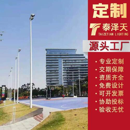 厂家市电广场足球场场篮球场灯8米400瓦照明led双头球场灯