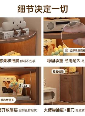 实窄木角柜转角柜三角置物柜862子落地墙缝柜儿童简家用书架靠易