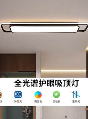 全光谱护眼吸顶灯走廊灯长条2025年新款 入户玄关明装进门走道灯