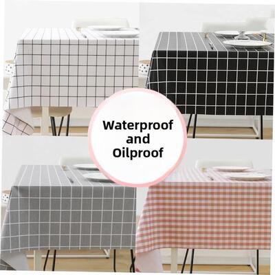 Tablecloth Waterproof Table Cover Cloth Round Rectangular