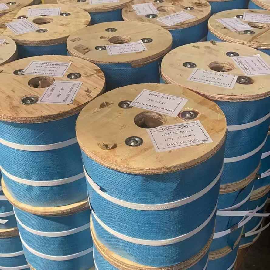 镀锌，国XOM标×19钢丝白色，边坡防6护安全绳绳捆绳绑钢丝绳