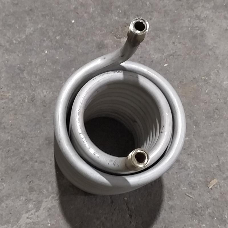 双层不锈钢盘管冷却管螺旋管通蒸汽冷凝管 304无缝管316L弯管加工