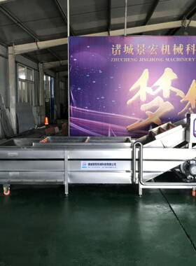 毛豆果蔬气泡清洗机全自动翻浪式清洗设备袋装食品清洗机