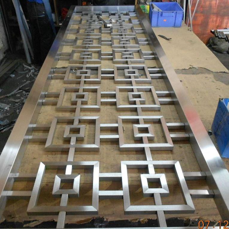成都厂家制作不锈钢屏风隔断玄关现代客厅酒店玫瑰金镂空热卖