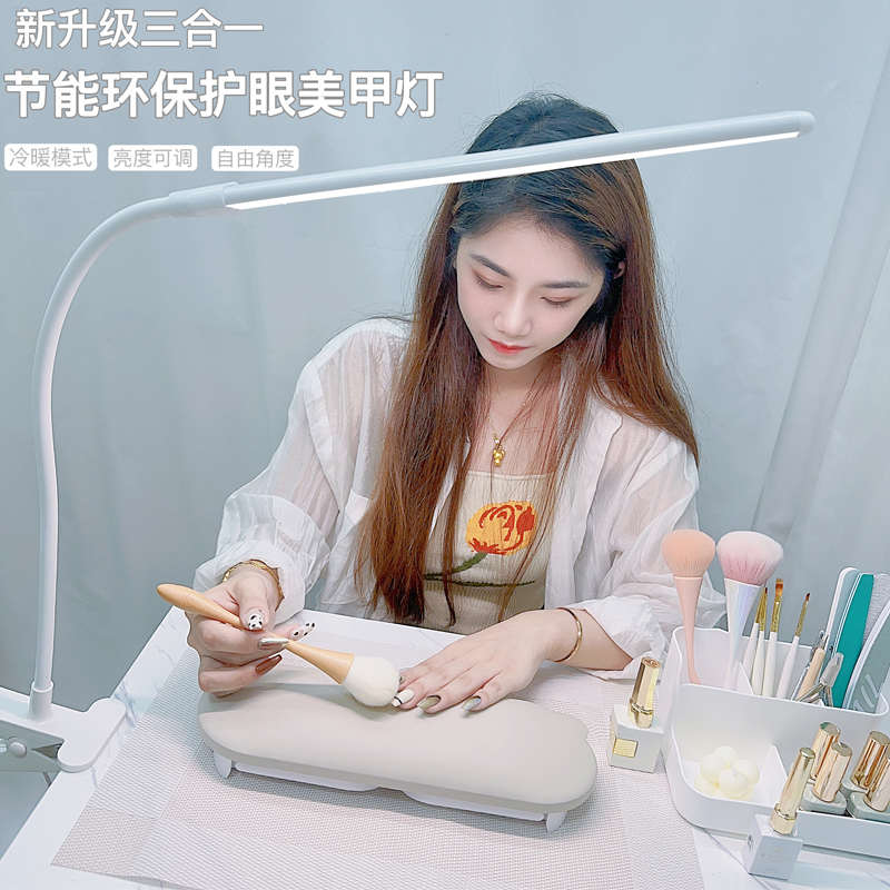 可夹式美甲照明台灯led纹绣灯护眼做款补光灯美容灯专业美甲店用图片