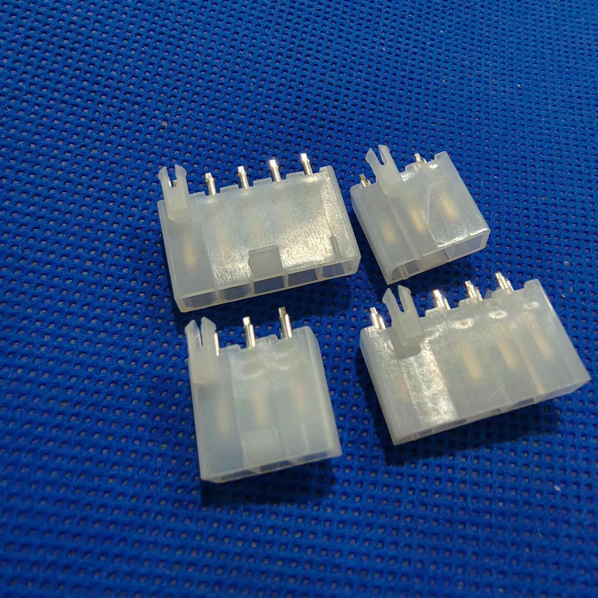 5557-1*3ATX1*5P带柱单排空心针4.2间距线对板带定位5566连接器