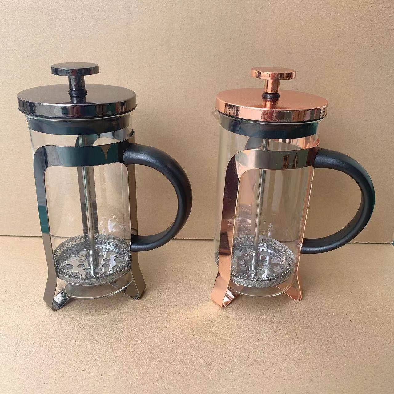新款直销冲茶器法压壶虑压新款咖啡壶热卖硼硅耐温手冲玻璃奶泡器