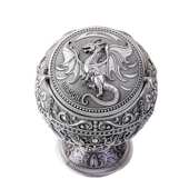 复古创意仿古龙全金属合金工艺品烟灰缸时尚 饰摆件礼品 密封带盖装