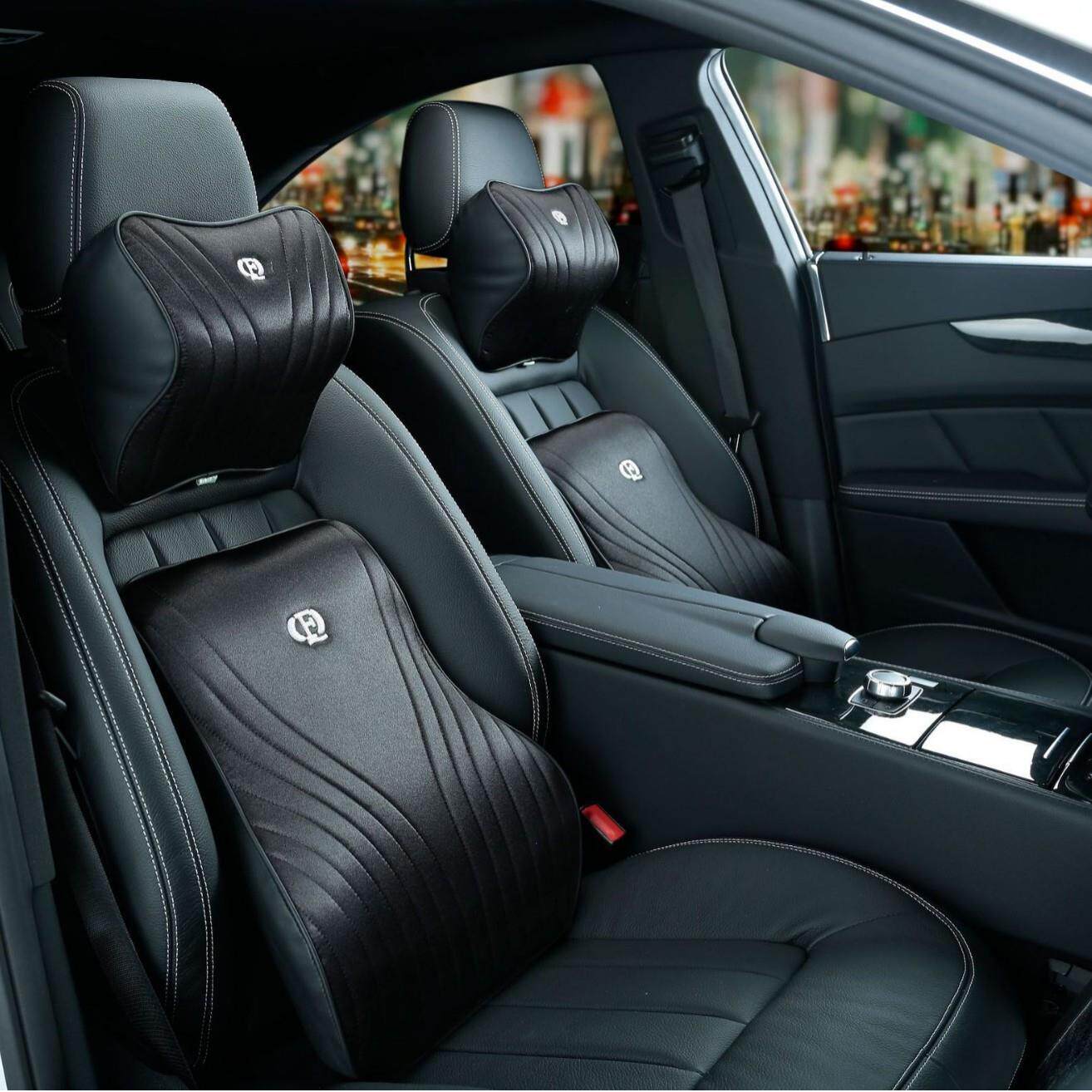 汽车头枕记忆棉车靠枕颈枕车用腰靠车载枕头腰垫套装汽车用品