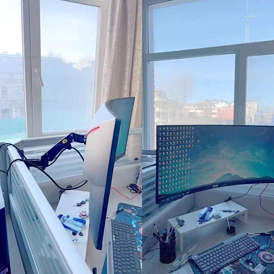 站立办公桌万向活动显示器支架 电脑升降增高挂架M3型号