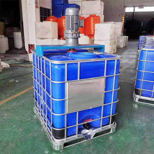 双口加厚pe搅拌吨桶全新1000升IBC集装桶塑料柴油水桶化工集装桶