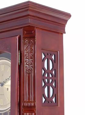 落地钟欧客厅木中式实复古大式气立钟机表北极星械创意92382座钟