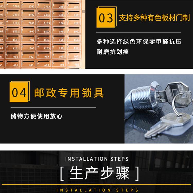 AL846137多快件递箱信存放投递箱不锈钢信箱智能小区公寓室门外落