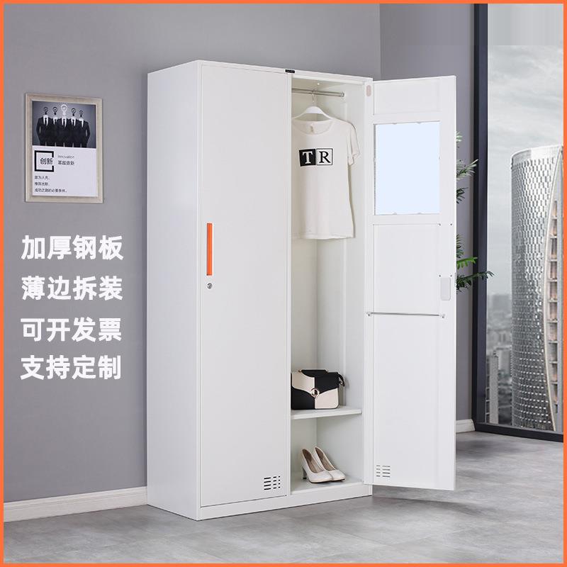 宿舍员工六门更衣柜 钢制窄边柜更衣室铁皮储物柜合肥四门挂衣柜