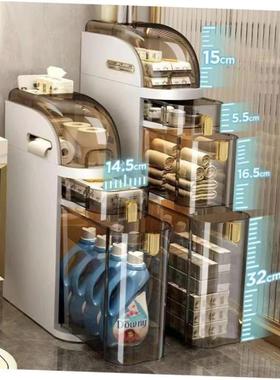 Bathroom sewn storage cabinet Storage rack卫生间夹缝收纳柜