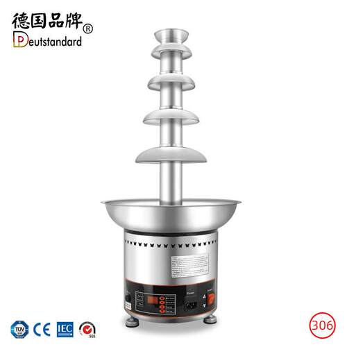 巧克力喷泉机五层巧克力喷泉机瀑布展示机融化机淋酱热巧克力蘸酱