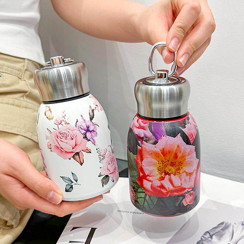 复古轻奢保温杯女生高级感水杯迷你便携大肚杯中国风小暖水瓶茶杯