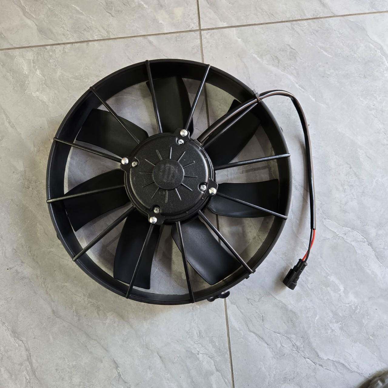 代替SPAL汽车空调散热器冷凝风机12寸吹吸风KF246S恒温运猪车风扇
