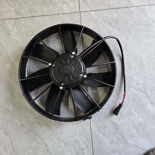 代替SPAL汽车空调散热器冷凝风机12寸吹吸风KF246S恒温运猪车风扇