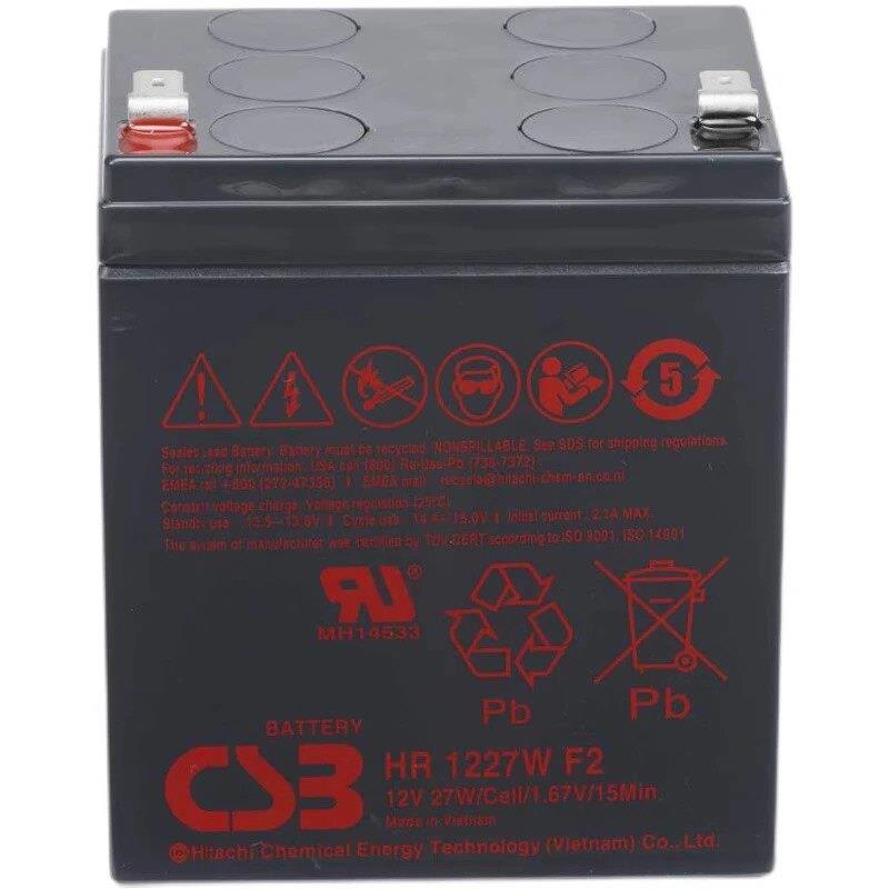 CSB蓄电池HR1227W F2FR 12V27W电梯消防医疗通信电子UPS电源电瓶