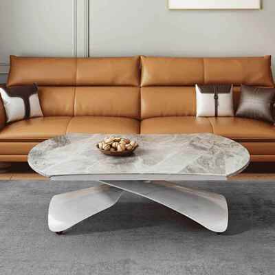 多功能升AJQ降茶几餐岩桌小移两用一体式动户型客厅板可方可变圆