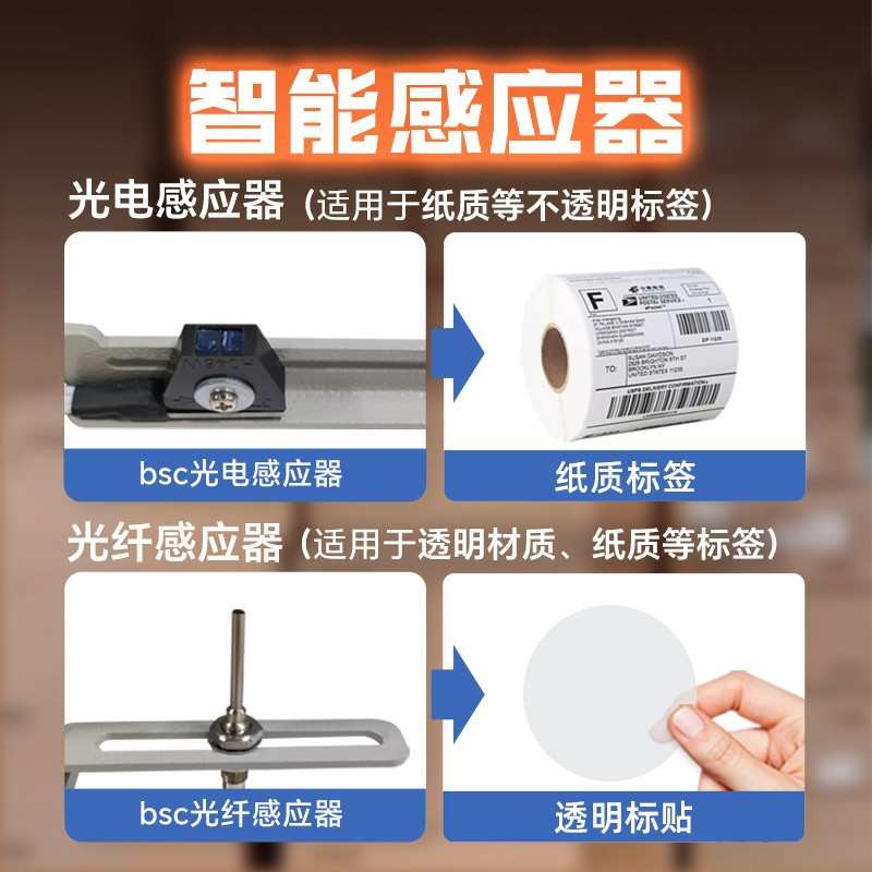 bsc-Q系列全自动标签剥离机不干胶透明标签纸可计数分离机剥标机