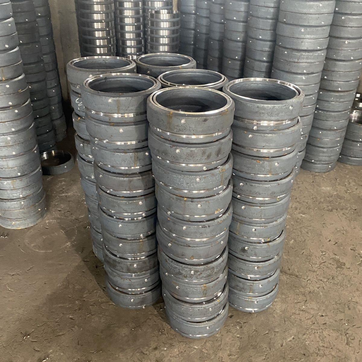 导管接头灌注导管连接头尖牙方牙建筑桩机配件锻压公母扣衬套耐磨