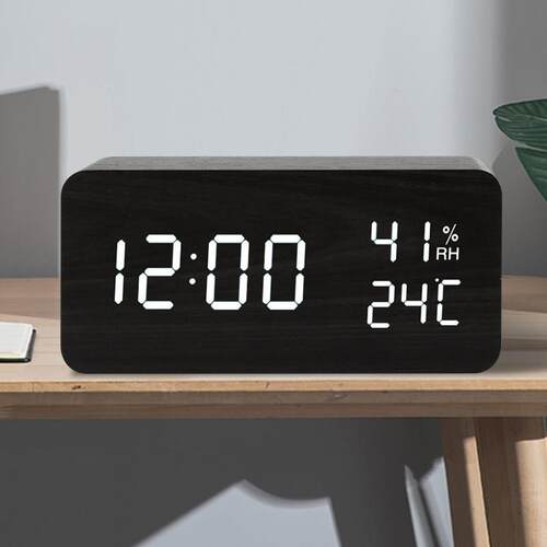 电子时钟数字静音夜光ins小闹钟摆放式学生桌面时钟表摆台式led木