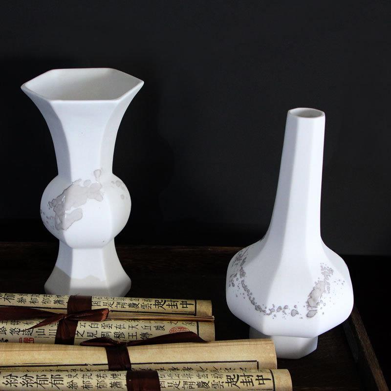 新中式小花瓶茶室摆件样板房茶室软装饰品卧室玄关茶室博古架家居