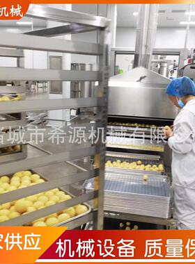地瓜丸子油炸机连续式麻球糯米球油炸流水线免费安装多种热源