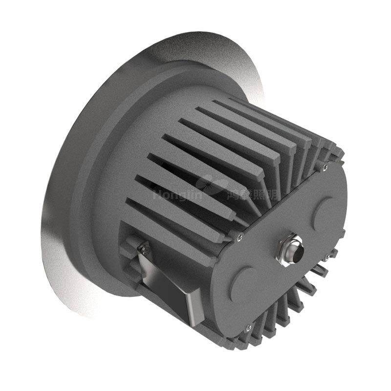 户外新款圆形地埋灯LED24W嵌入式户外埋地园林走道铝材不锈钢单色