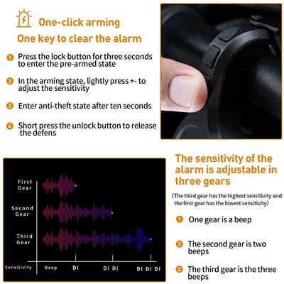 Electric Bike Bell Bicycle Horn for Electric Scooter/Road/MT