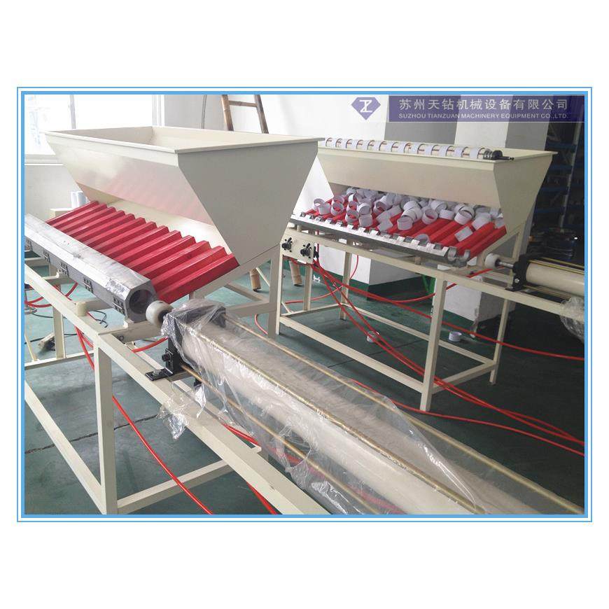 自动穿纸管机胶带分条机配套装卸纸管机自动拉管机胶带纸管穿管机