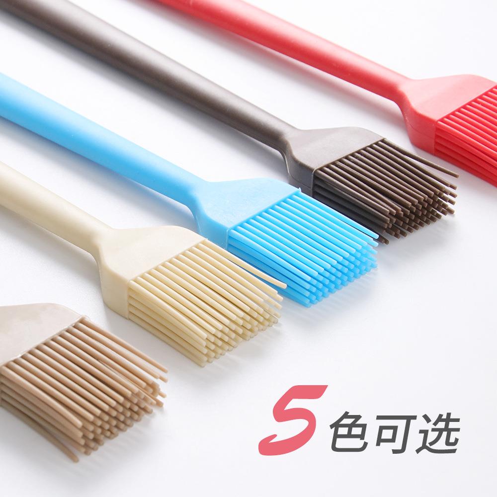 厂家现货一体硅胶刷子厨房烘焙工具蛋糕抹油毛刷烧烤油刷硅胶刷